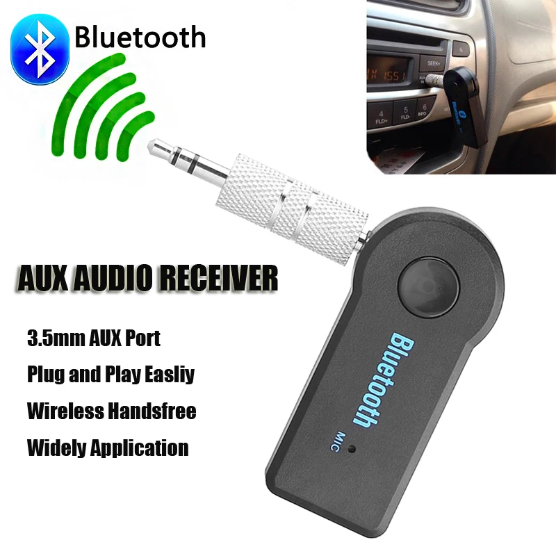 Bluetooth AUX аудио автомобильный комплект беспроводной приемник адаптер громкой