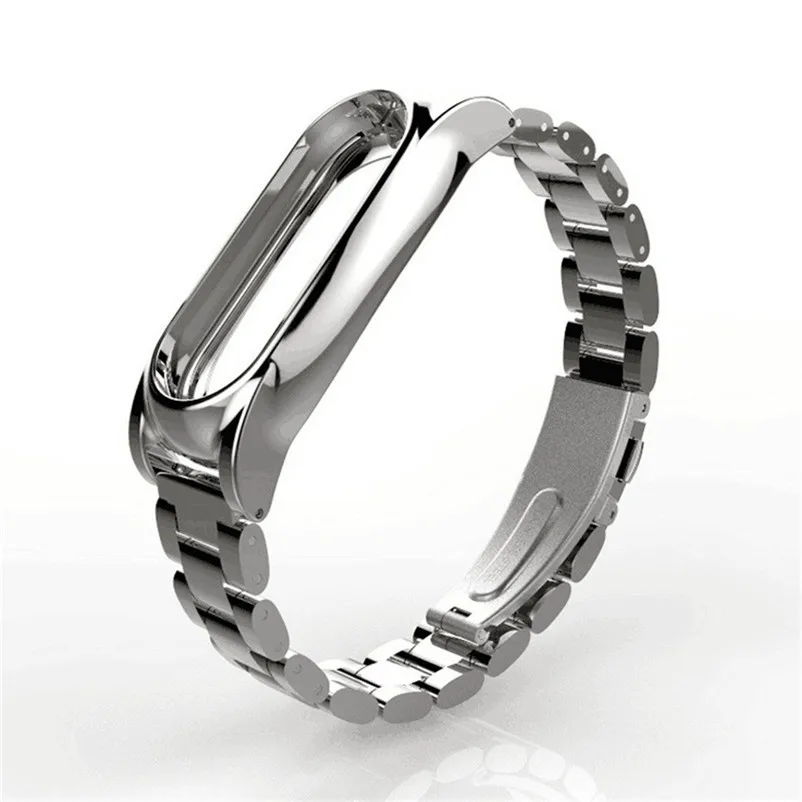 Adjustable Metal Strap For Mi Band 2 Bracelet Luxury Magnet Stainless Steel Watch Wrist Xiaomi 40NT27 | Электроника