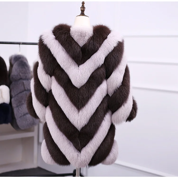 NO.4 TUHAO, Зимняя мода, большой размер 4XL 3XL, женское меховое пальто, теплые пальто с длинным рукавом, пэчворк, женский мех, искусственный мех, пушистая куртка - Цвет: NO.4