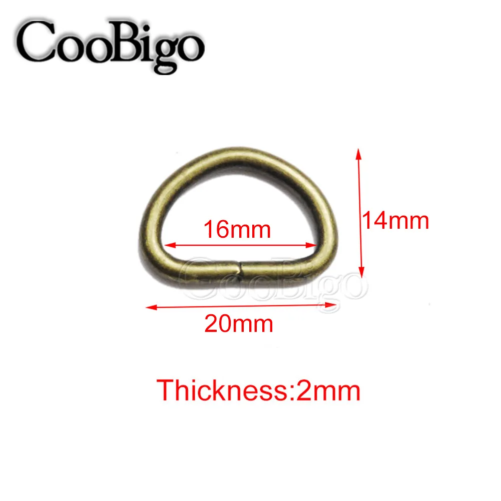 16mm Antique Bronze 10 шт. в упаковке 3/"~ 1" D кольцо металлическая пряжка ЛЯМКИ рюкзак сумка Запчасти кожевенное ремесло ремень ошейник для домашних животных Швейные аксессуары 5 размер Pic - Цвет: 16mm Antique Bronze