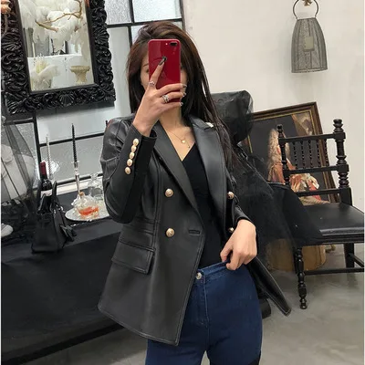 MESHARE New Fashion Genuine Sheep Leather Jacket G18