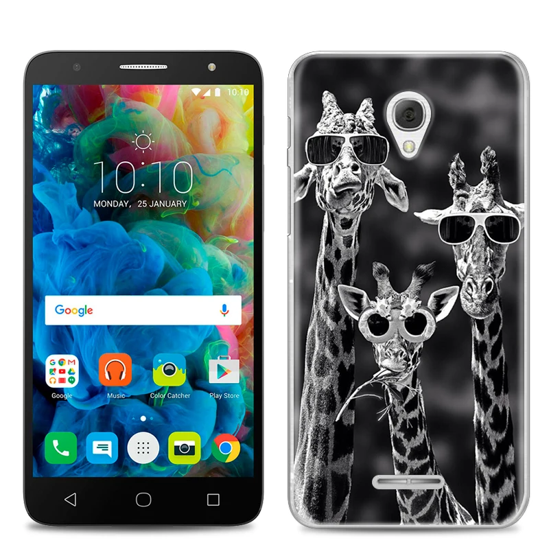 10 Чехол для телефона для Alcatel Pop4 Plus Pop 4 Plus 5056A милый мультяшный высококачественный окрашенный мягкий чехол для телефона из ТПУ силиконовый чехол - Цвет: 10