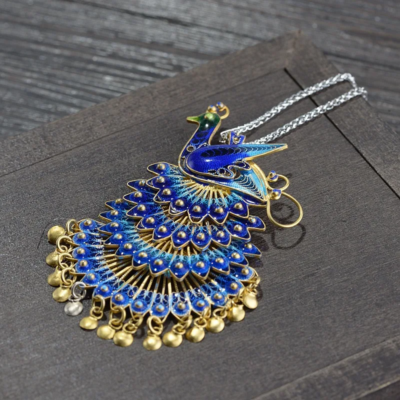 Женский кулон из серебра 925 пробы с синим камнем|Подвески| |