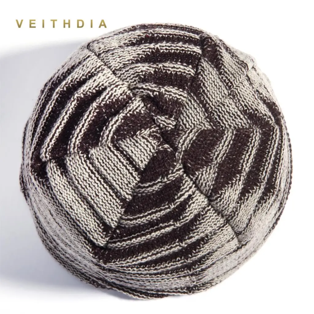 Супер крутые шапки VEITHDIA для мужчин облегающие вязаные бархатная цветная шапка в