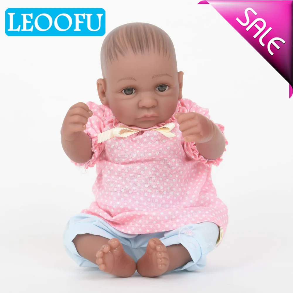 LEOOFU 28 см 11 дюймов подарок на день рождения мини силиконовые bebe Кукла реборн для