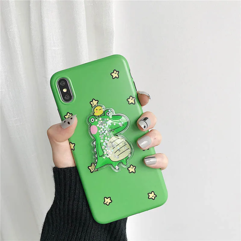 GlamPhoneCase декомпрессия милый зеленый чехол для телефона из крокодиловой кожи iPhone XS