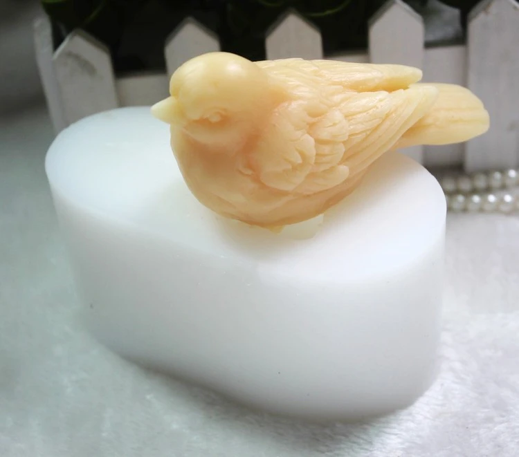 Силиконовые формы для мыла ручной работы 3D птицы sparrow DIY торта инструменты