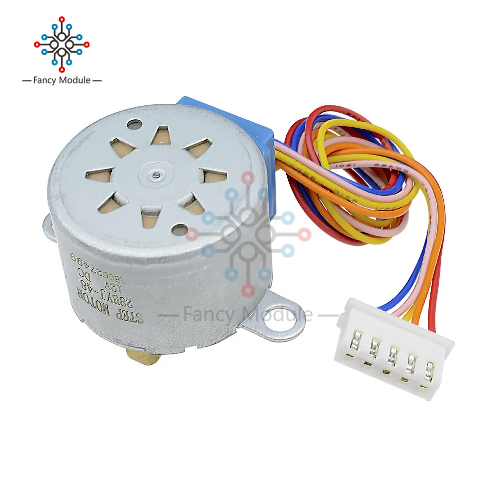 

12V 4-фазный 5-проводной Шаговый двигатель мотор-редуктор модуль 28BYJ-48-12V