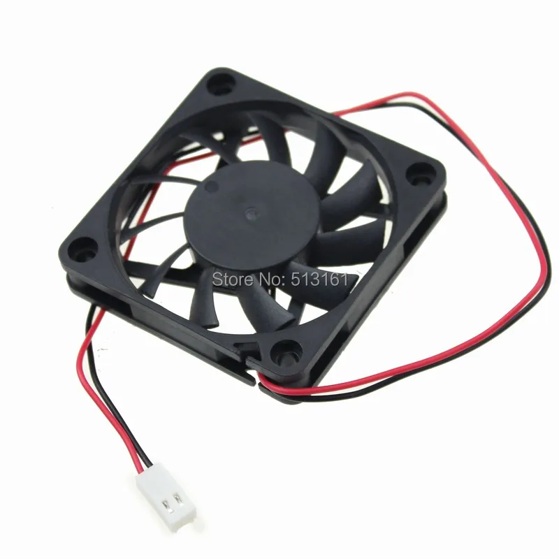 gdstime 20PCS Brushless DC Cooler Cooling Fan 60mm 6cm 60x60x10mm 12V 2510 Connector 2 Pin