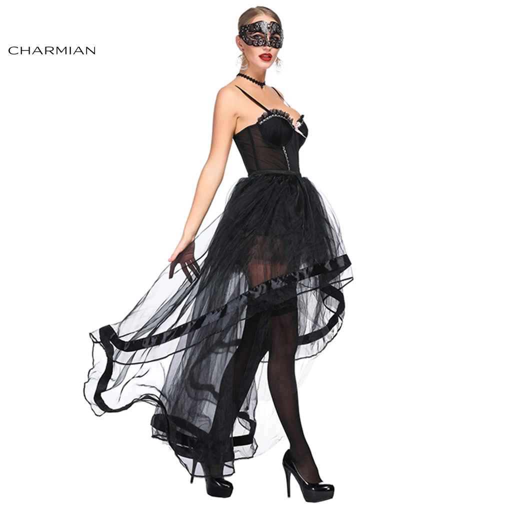Charmian женский сексуальный черный из прозрачной ткани сетчатый цветочный