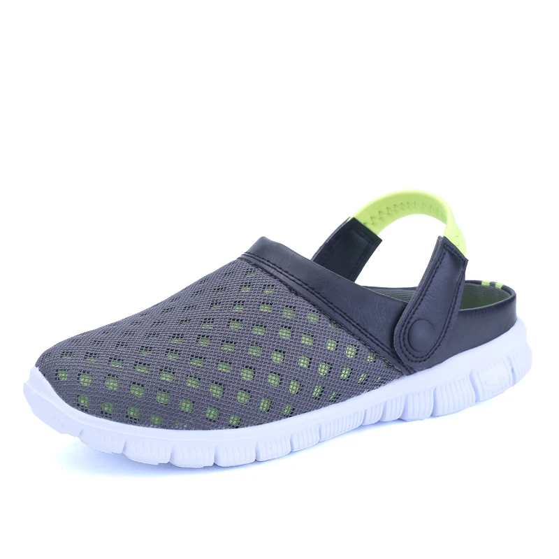 Новинка 2019 летние женские шлепанцы мужские дышащие сандалии с вырезами | Обувь