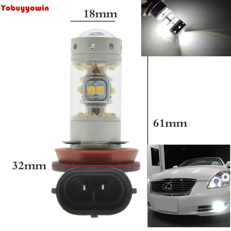 2 шт. яркий белый автомобиль 9005/HB3 CREE/Sharp чипы светодиодные противотуманные фары