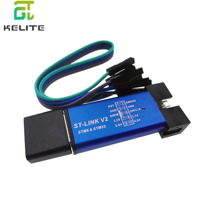 1PCS ST-Link V2 stlink mini STM8STM32 STLINK simulator download programming With Cover | Компьютеры и офис