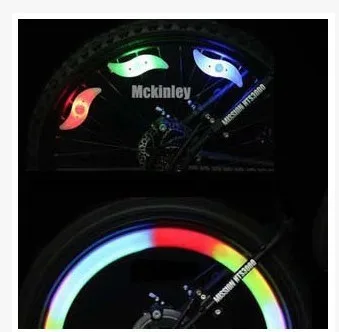 Bicycle Spoke no battery lights Bike Willow Wire Colorful Hot wheels silicone Lamp Fast flash / slow long brig | Спорт и развлечения