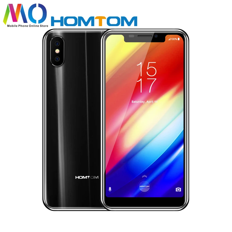 Global HOMTOM H10 4 Гб 64 мобильный телефон Android 8 1 Face ID 4G FDD 5 85 ''Восьмиядерный 16MP