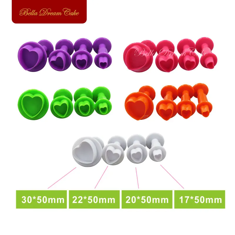 4 шт./компл. инструмент для украшения торта в форме сердца|tool mats|decorating tools and equipmenttool