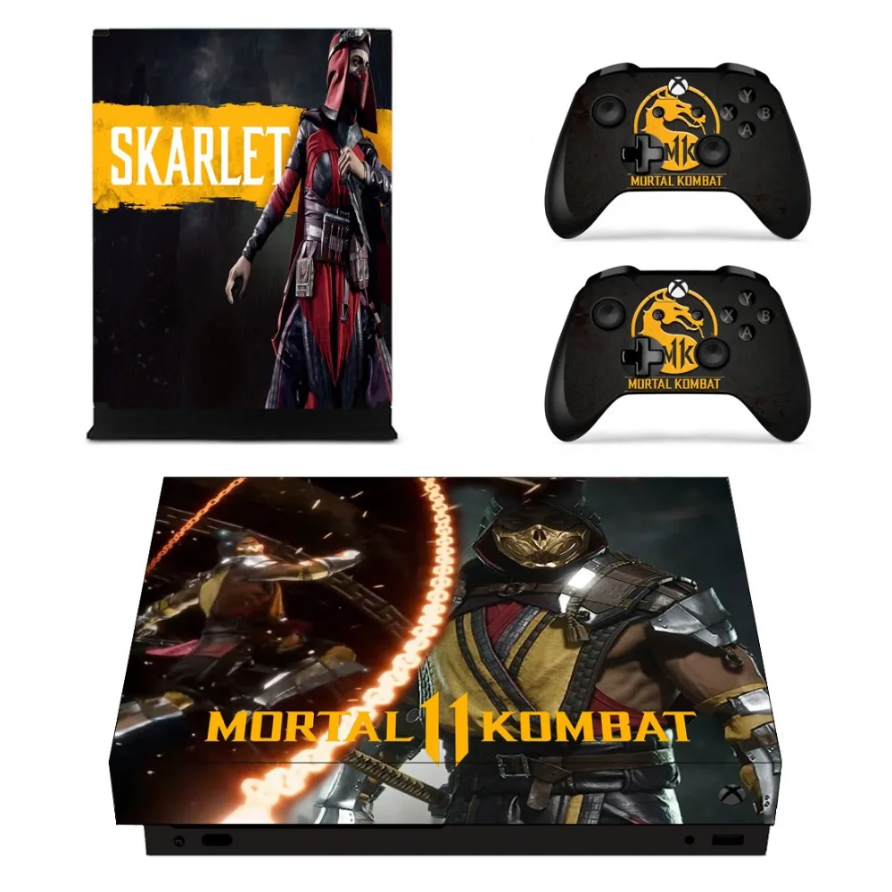 Наклейка для игровой приставки Mortal Kombat 11 наклейка Microsoft Xbox One X консоль и