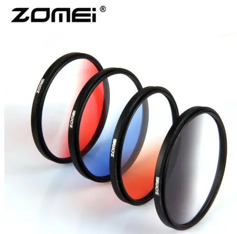 

Zomei Camera Filtro Ultra Slim Frame GND Gradula Color Filters Blue Grey Red Orange 40.5 49 55 58 62 67 72 77 82mm For DSLR Came