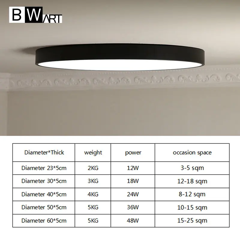 Bwart Круглый Современные светодиодные люстры для офиса гостевой жизни
