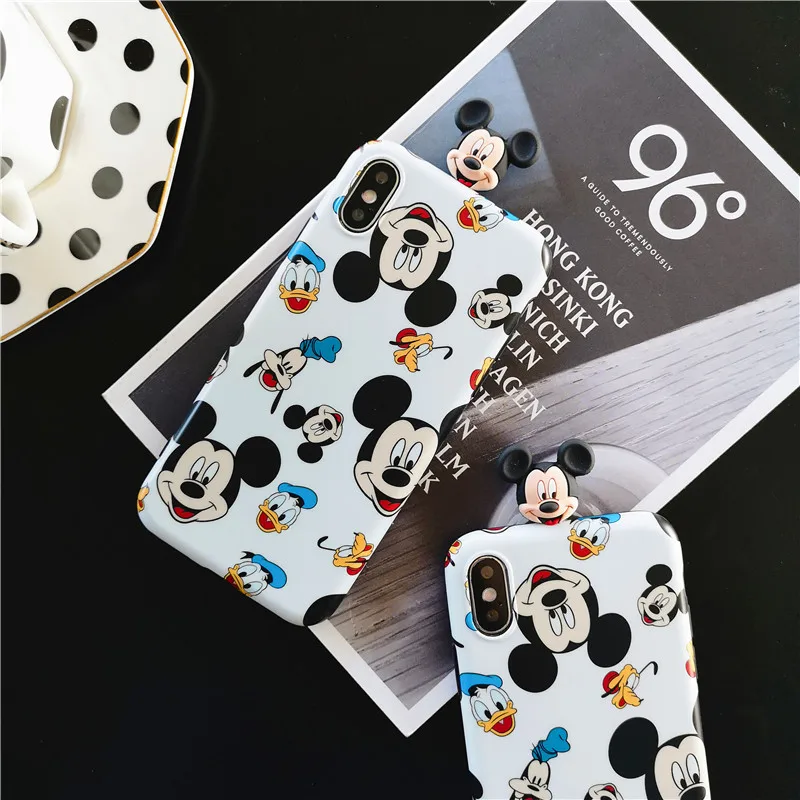 Mickey Mouse Donald Duck soar Soft TPU Toy Cover iPhone Case For 6 6S 7 8 Plus XS Max IMD Toys |