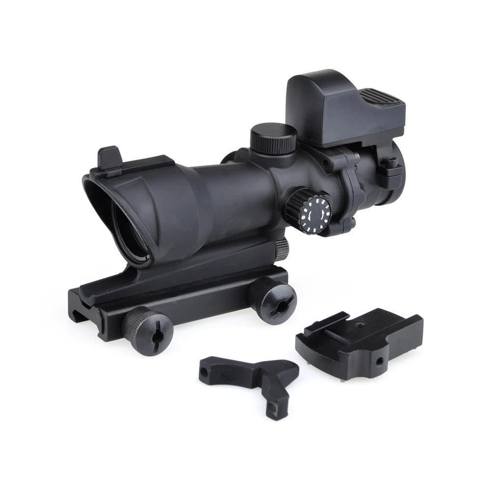 Оптика Acog 4X32 оптический прицел красный/зеленый сетка с мини Красный точка зрения