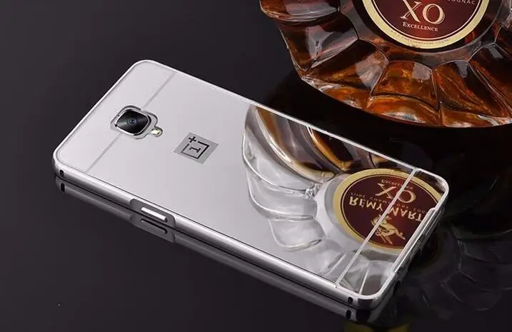 Роскошные зеркальные чехлы из розового золота для oneplus 3, алюминиевая металлическая рамка, задняя крышка для oneplus three One Plus 3t