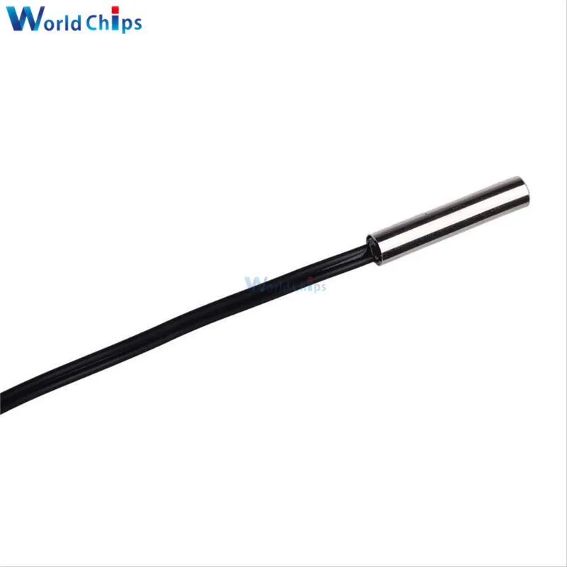 1Pcs/Lot NTC Thermistor Accuracy Temperature Sensor 10K 1% 3950 Waterproof Probe Longth 1M | Электронные компоненты и