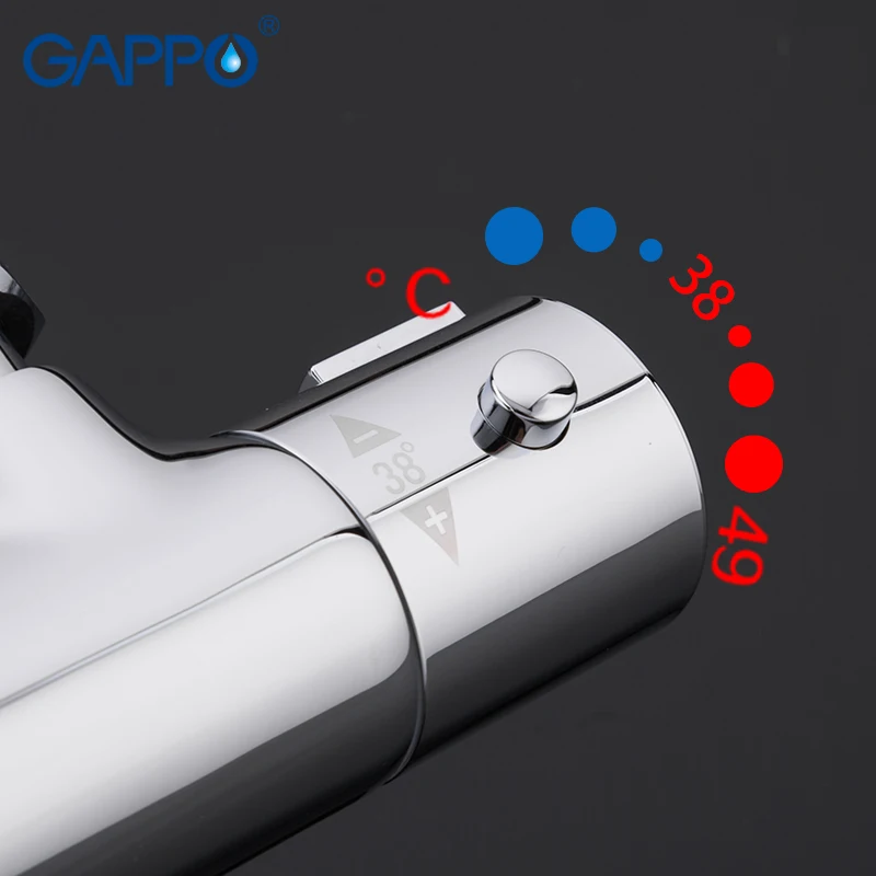 Смеситель для душа GAPPO термостат смеситель круглые аксессуары водопроводная