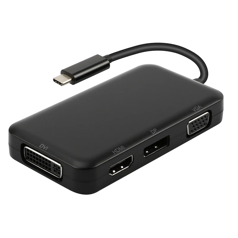 Amkle USB C 3 1 концентратор тип HDMI DP VGA DVI видео адаптер Thunderbolt ключ для Macbook Dell Xps|displayport