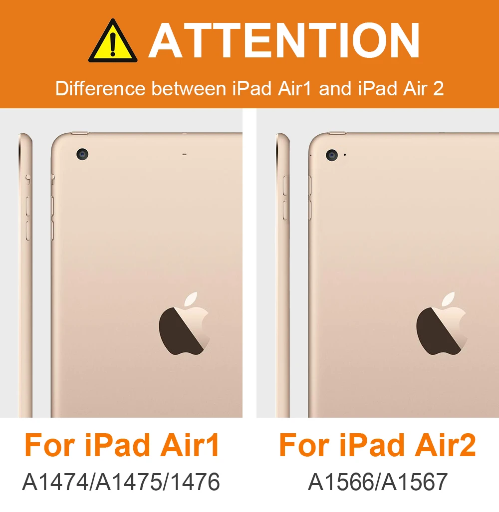 Для iPad Air 2 / 1 чехол для планшета Ультра тонкий кожаный PU + силиконовый мягкий