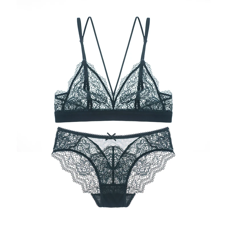 2017 Бесплатная доставка сексуальный кружевной бюстгальтер трусы наборы Ультра