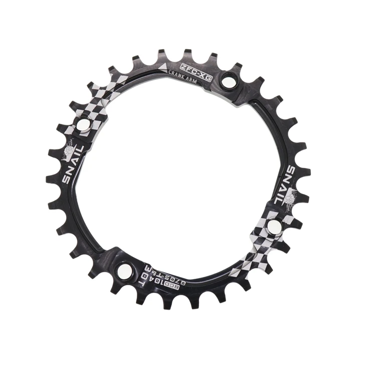 SNAIL Chainring 104 BCD 30T Круглый MTB горный велосипед цепь колеса Сверхлегкий зуб пластина 104bcd