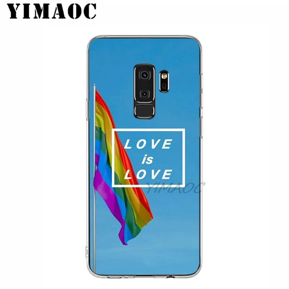 YIMAOC Rainbow Love Coloful Мягкий силиконовый чехол для samsung Galaxy A5 A6 плюс A7 A8 A9 2018 J3 J5 J6 J7 2016 2017
