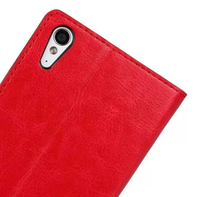 Для Sony Xperia T3 M50W телефон кожи Модная Сумка Ретро Crazy Ма Вэнь кожаный бумажник на