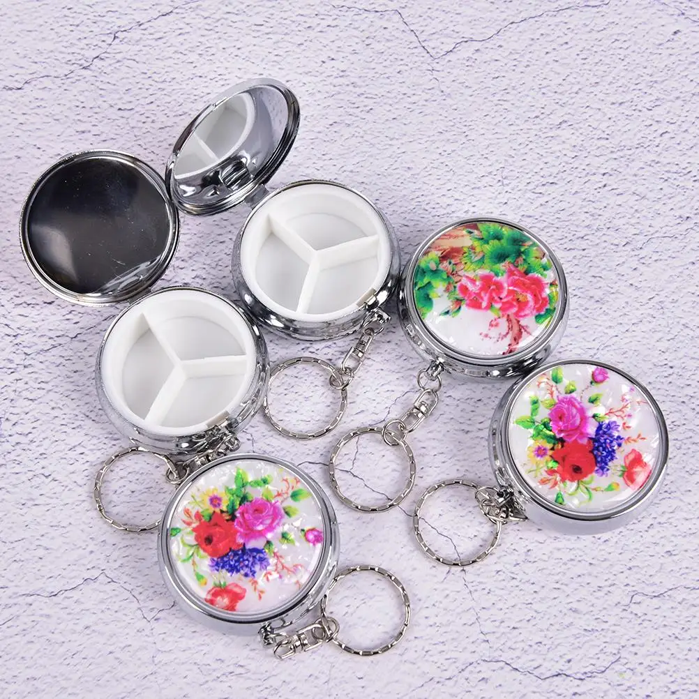 Новинка металлический складной чехол для таблеток органайзер лекарств