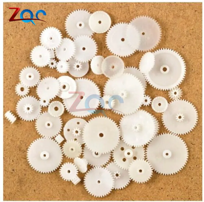 

58 styles Plastic Gears Cog Wheels All The Module 0.5 Robot Parts DIY Necessary
