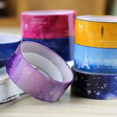 10 шт. звездное небо вишни пули журнал набор декоративного скотча васи клейкая