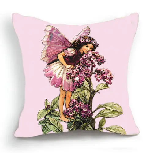 Лес Sweet Home Подушка случаи Цветочная фея наволочки без заполнения 45x45 см площадь