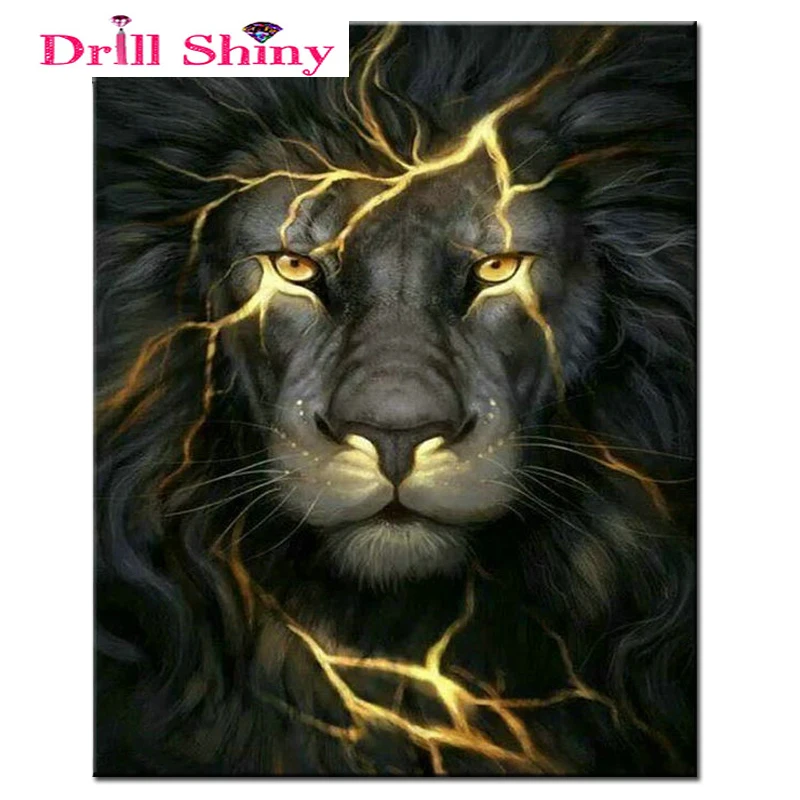 

Diy Diamond Painting lion picture 5D Diamond Embroidery animal stickers Full Rhinestone Cross Stitch mosaic pattern Needlework