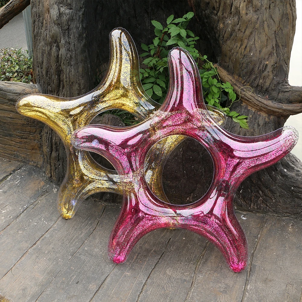 120 см надувные блестящие плавающие круги для детей и взрослых как Морская звезда