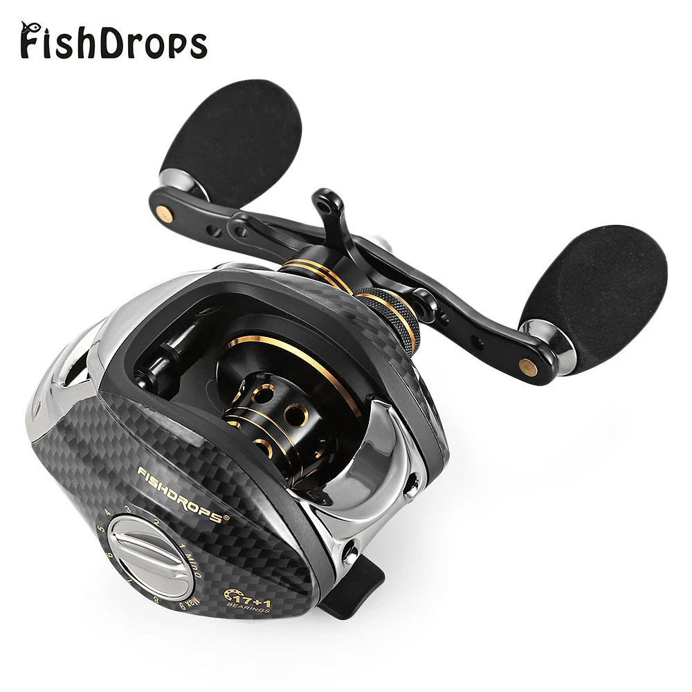 Рыболовная катушка Fishdrops LB200 для приманки 7 0: 1 литья левосторонняя в одну сторону
