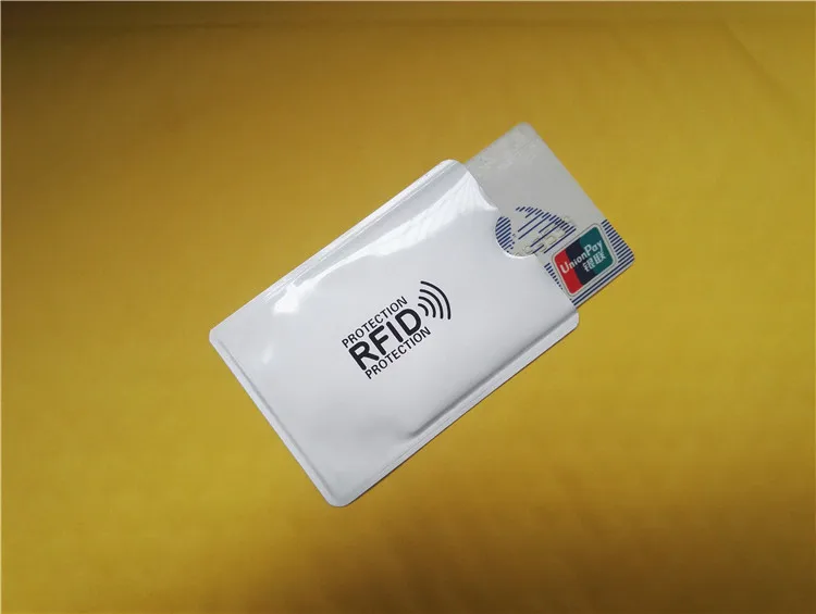 5 шт. уплотненная алюминиевая фольга Rfid защита держатель для кредитных карт Анти Rfid Блокировка считыватель замок держатель для банковских карт