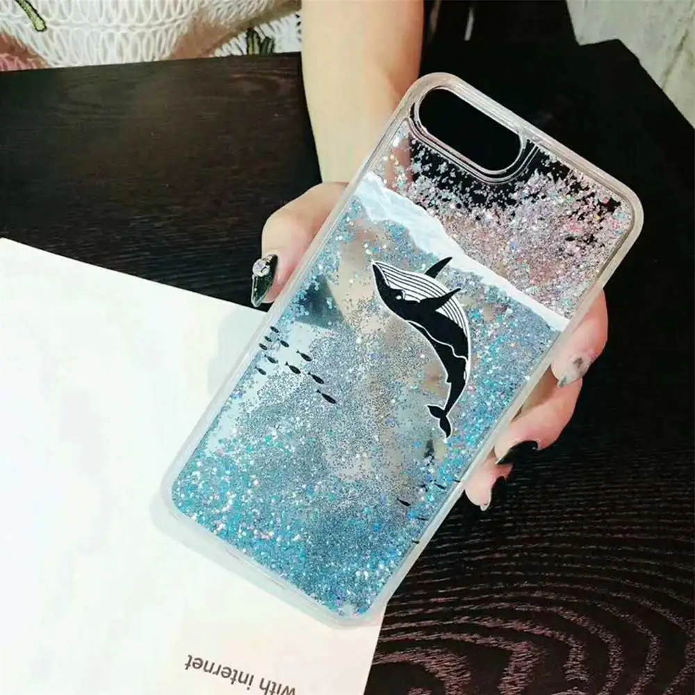Чехол с динамическим жидким зыбучим песком для iPhone 7, 8 Plus, XR, X, XS, Max, блестящий, 6, 6s Plus, для samsung Galaxy S8, S9, S10 Plus, Note 8, 9, чехол