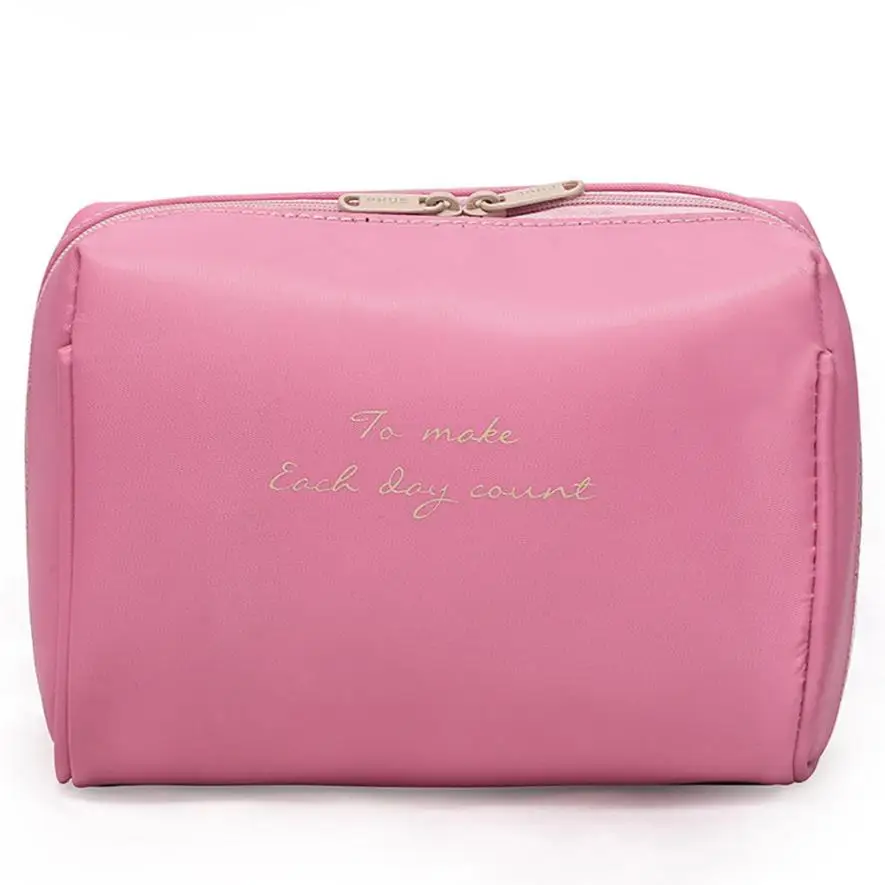 pink Красивая дорожная косметичка для девушек, модная многофункциональная косметичка, косметичка, органайзер, косметичка для косметики, несессер - Цвет: pink