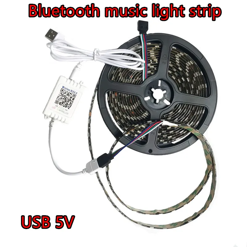 USB 5 в RGB Светодиодная лента музыкальная Bluetooth контроллер водонепроницаемая