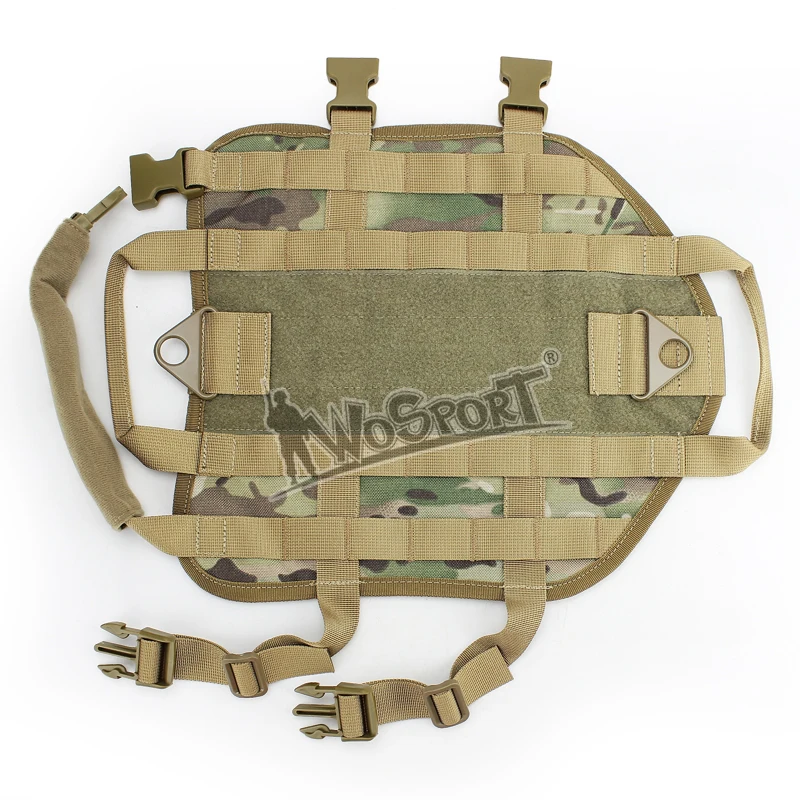 WoSporT Новая военная тактическая тренировочная жилетка для собак Molle компактная