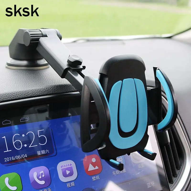 Автомобильный держатель для телефона SKSK выдвижная подставка на присоске Gps