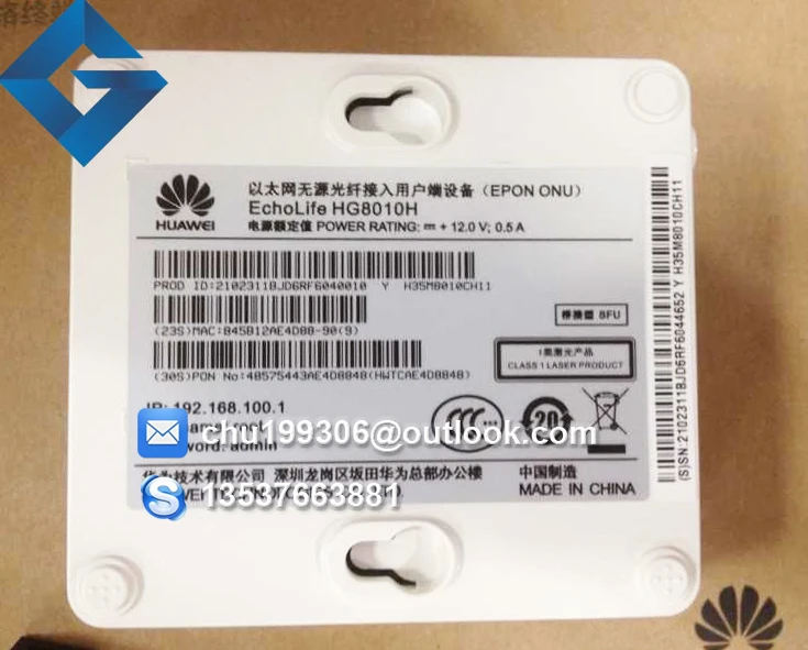 Huawei HG 8010H 8010 single ethernet port Epon terminal FTTH ONT apply to mode English Version | Мобильные телефоны и