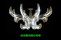 high quali factoryled 6 light dimmer remote control led 30w k9 crystal chandelier lihting transparent size686878cm 110v 220v