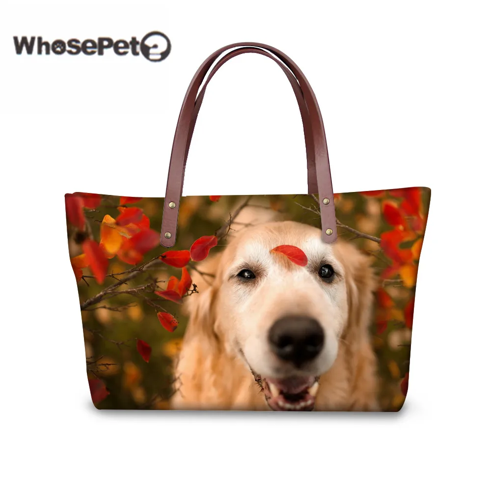 WHOSEPET женские сумки вельш корги топ ручка Tote модная сумка на плечо для дам милая
